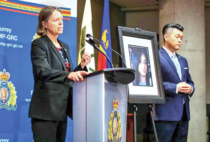 ■IHIT周一召开记者会，公布侦破两年前一宗女学生命案。CBC 