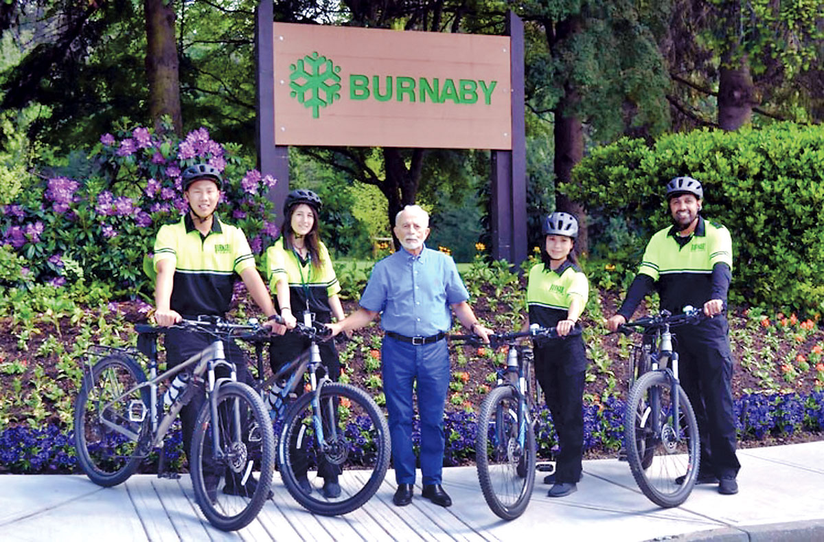■本拿比市议会日前表决通过，成立公园自行车巡逻队，加强中央公园保安措施。本拿比市政府提供 