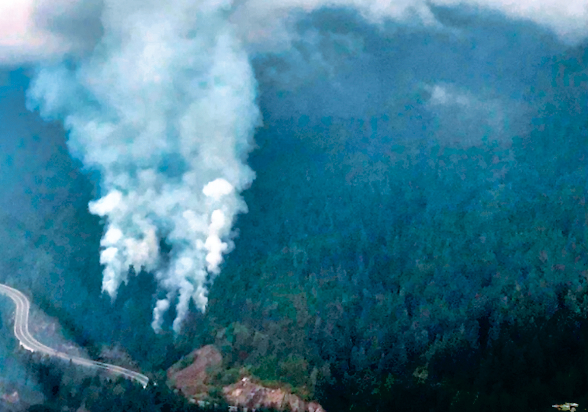 ■该宗山火现时面积约3公顷。卑诗山火服务处