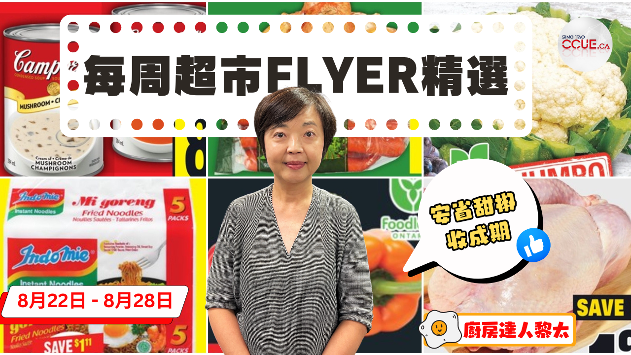 精明消費|蕃茄$0.74一磅、18隻雞蛋$4.88、營多撈麵$2.88一包、燈籠椒$2.88一磅、8公斤泰國茉莉香米$12.88!黎太精選各大超市flyer優惠(8月22日起)