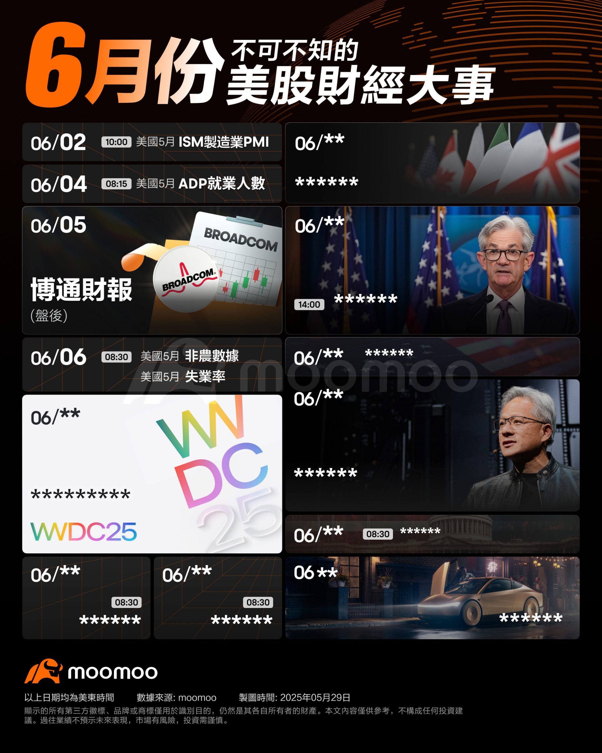 美股投资必备！6月重磅：关键日子牵动大盘走势